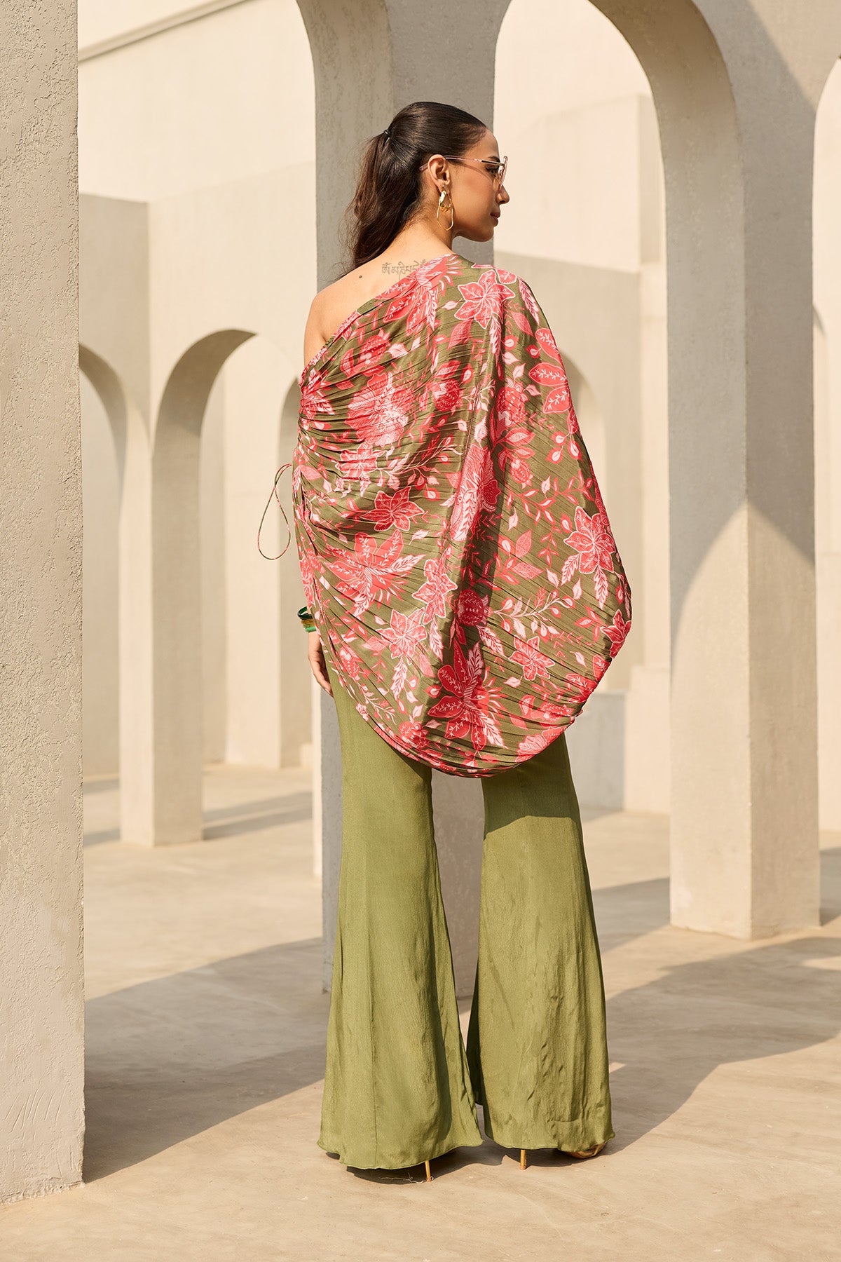 SAGE GREEN FLORAL PRINTED CO-ORD SET