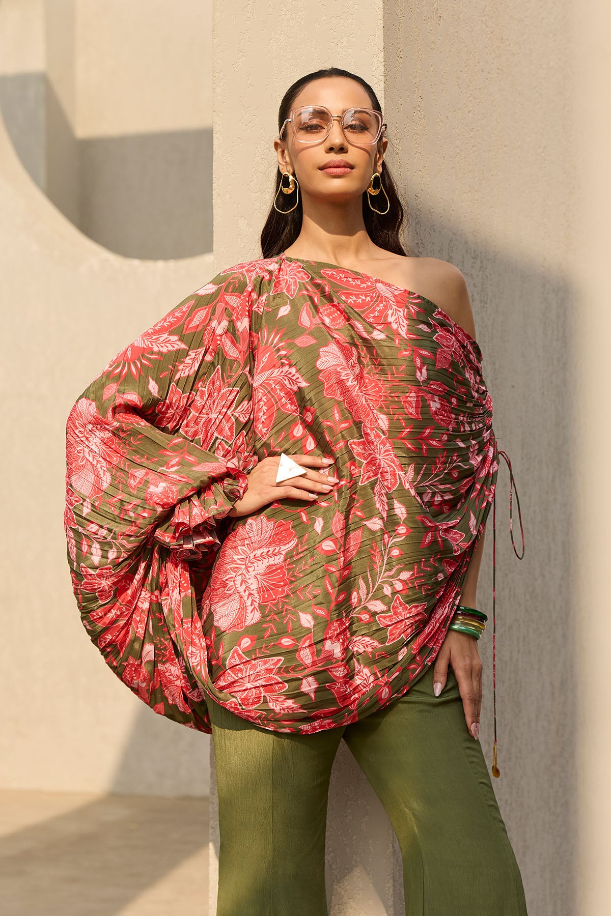 SAGE GREEN FLORAL PRINTED CO-ORD SET