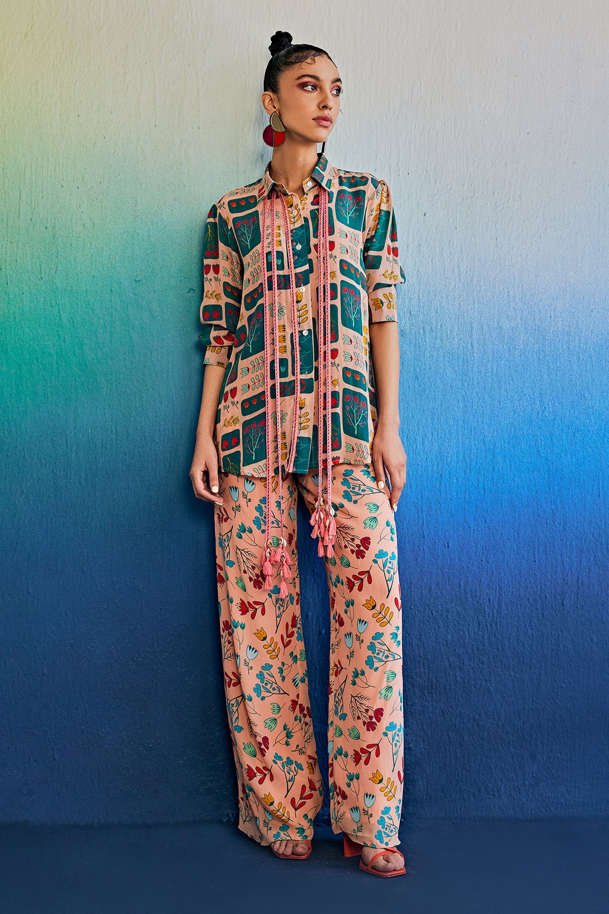 Salmon Pink Co-ord Set