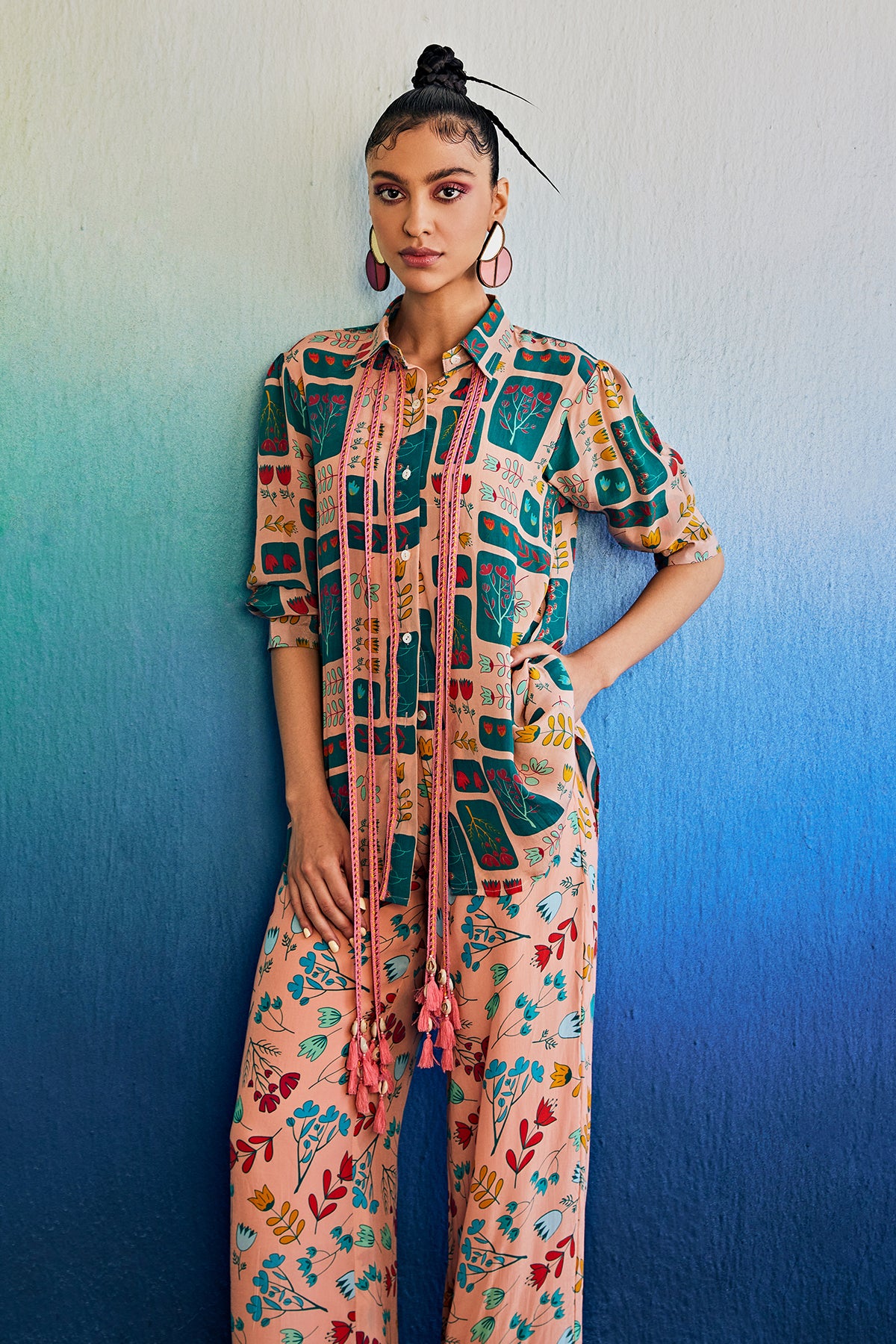 Salmon Pink Co-ord Set