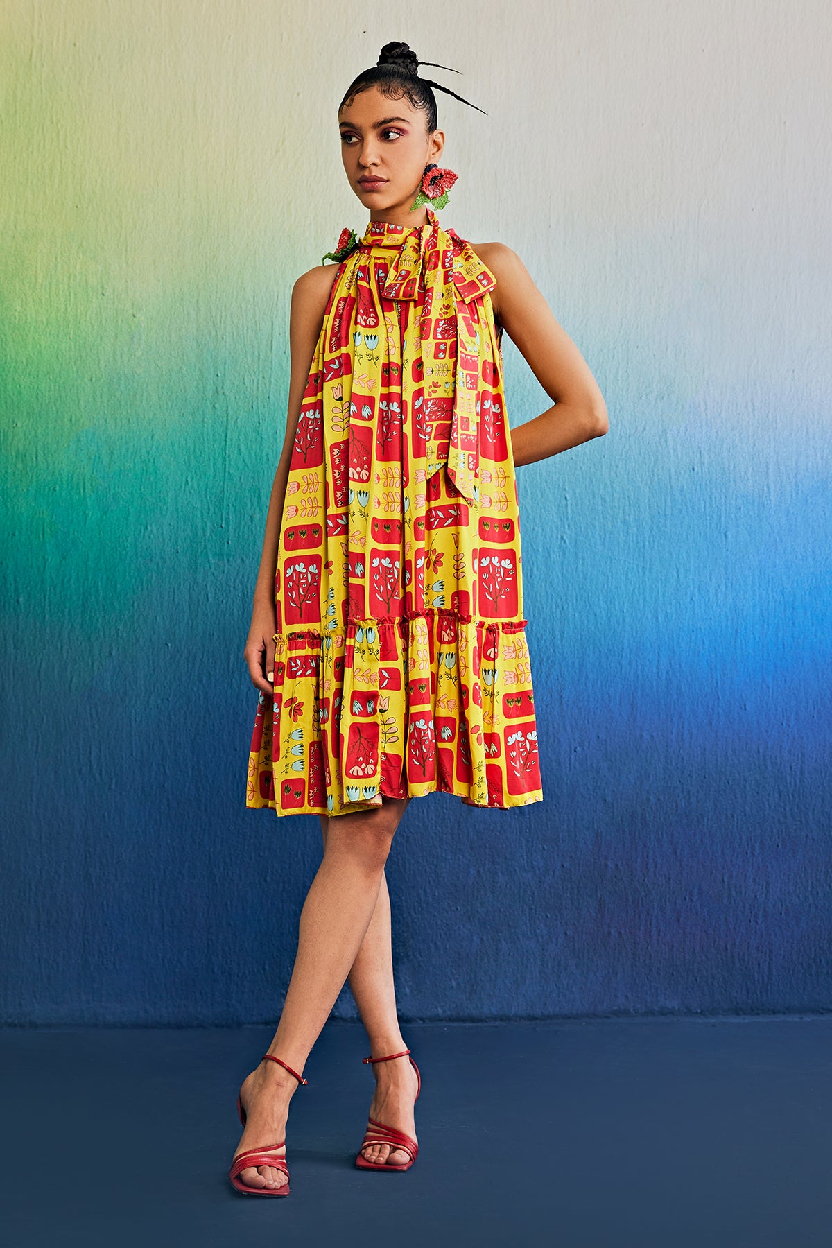 Sunrise Yellow Short Dress