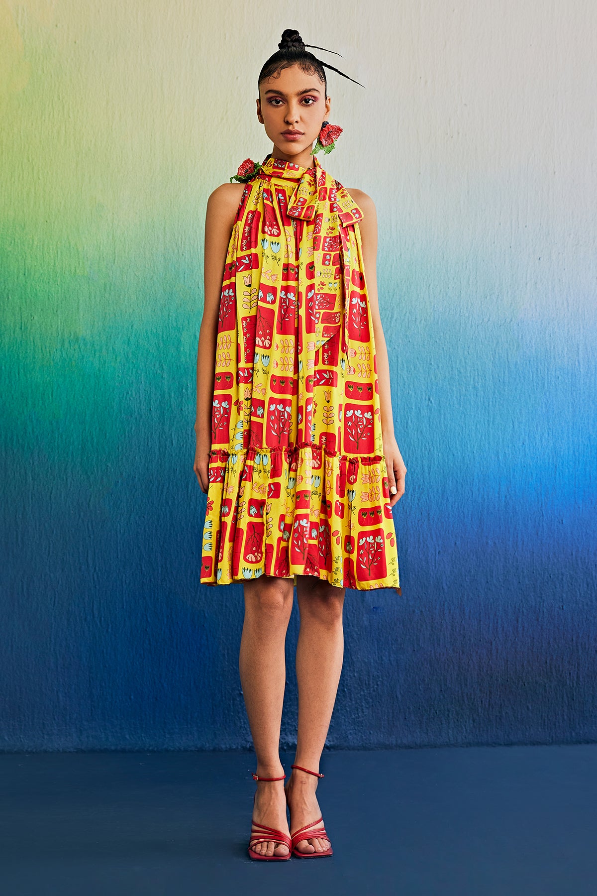 Sunrise Yellow Short Dress