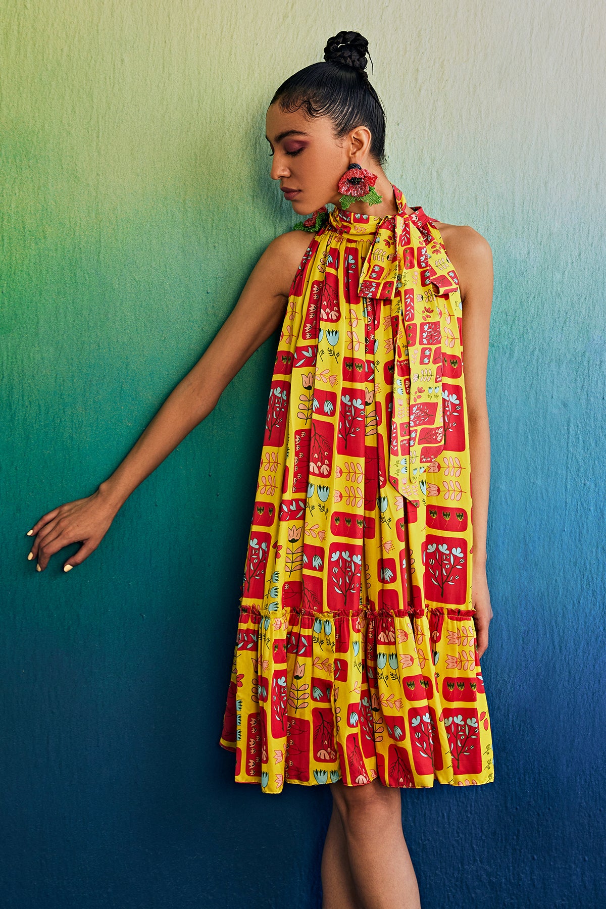 Sunrise Yellow Short Dress