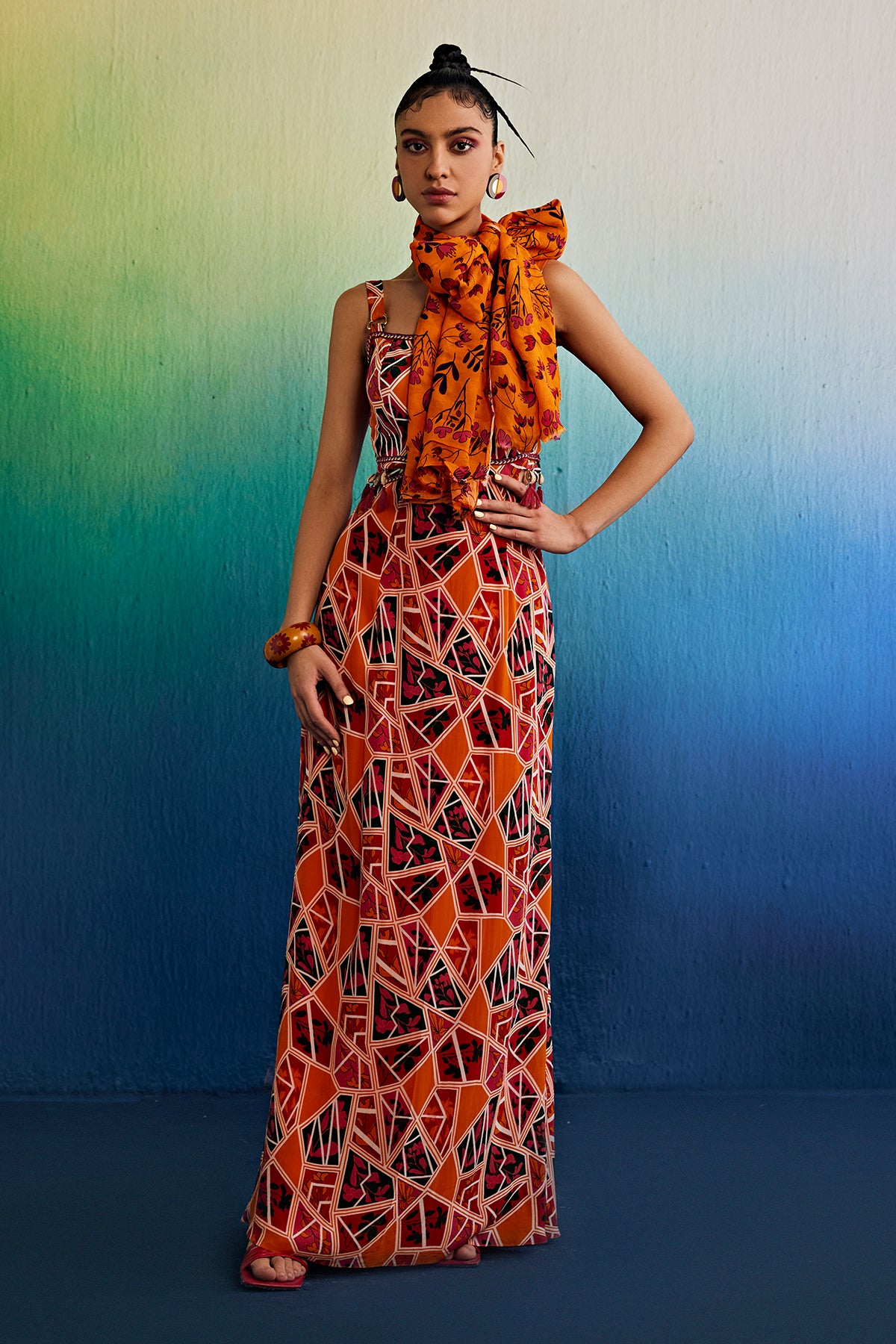 Tangerine Maxi Dress