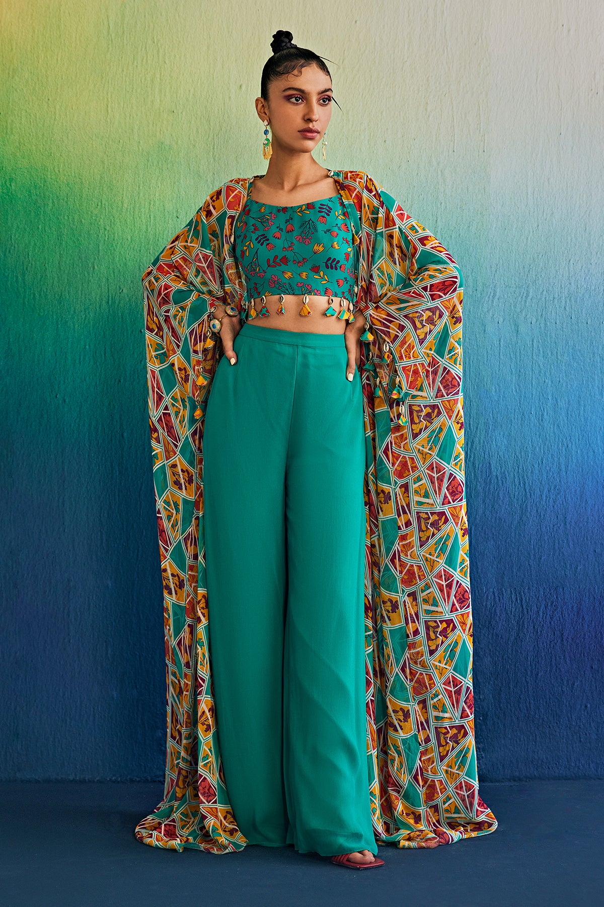 Teal Cape Set