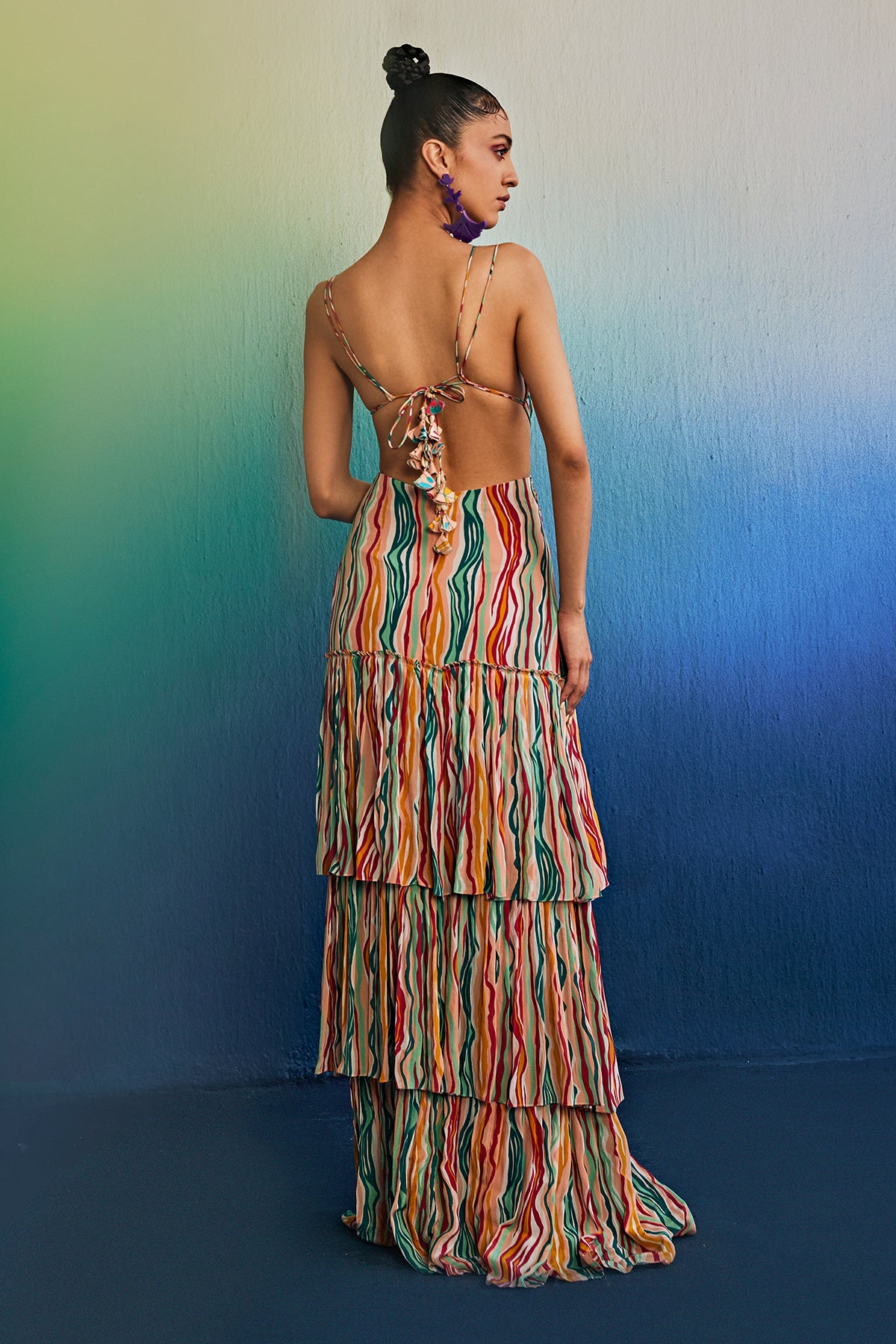 Salmon Pink Maxi Dress