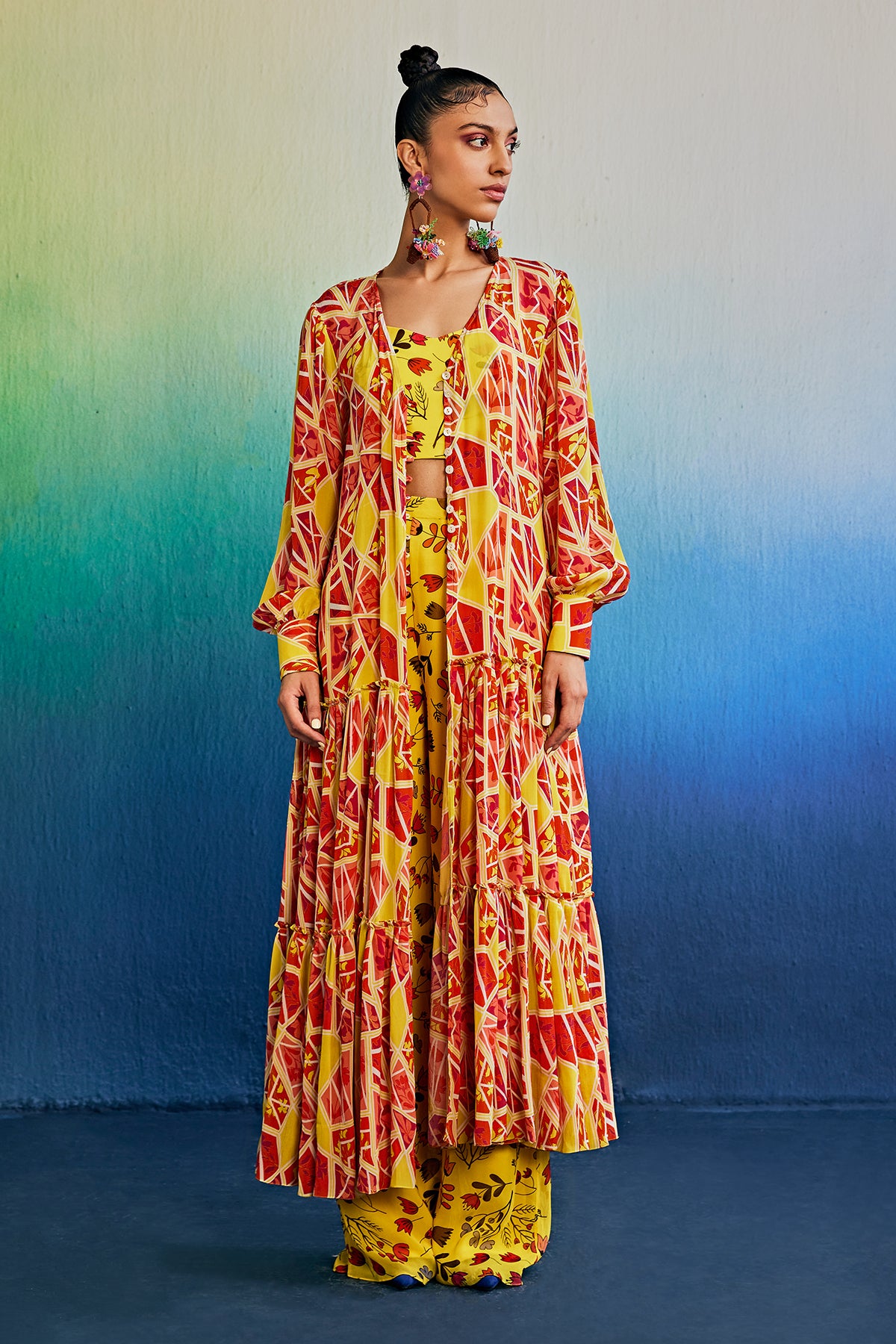 Sunrise Yellow Cape Set