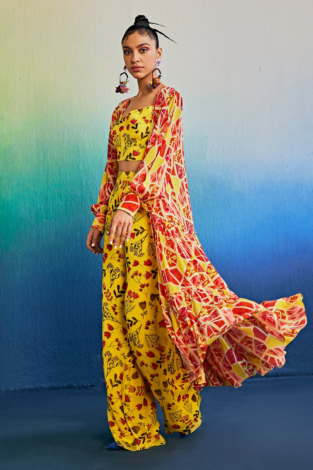 Sunrise Yellow Cape Set