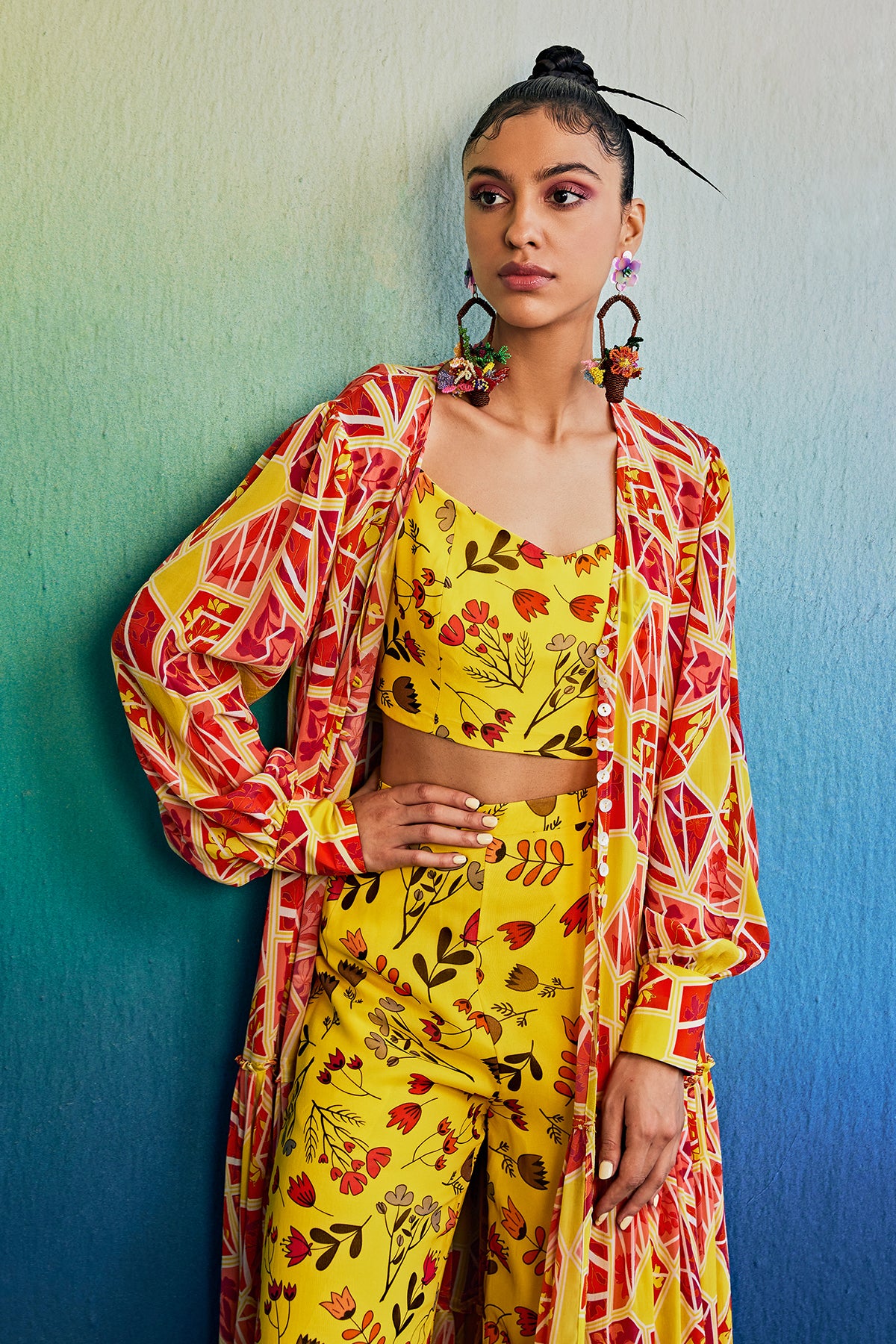 Sunrise Yellow Cape Set