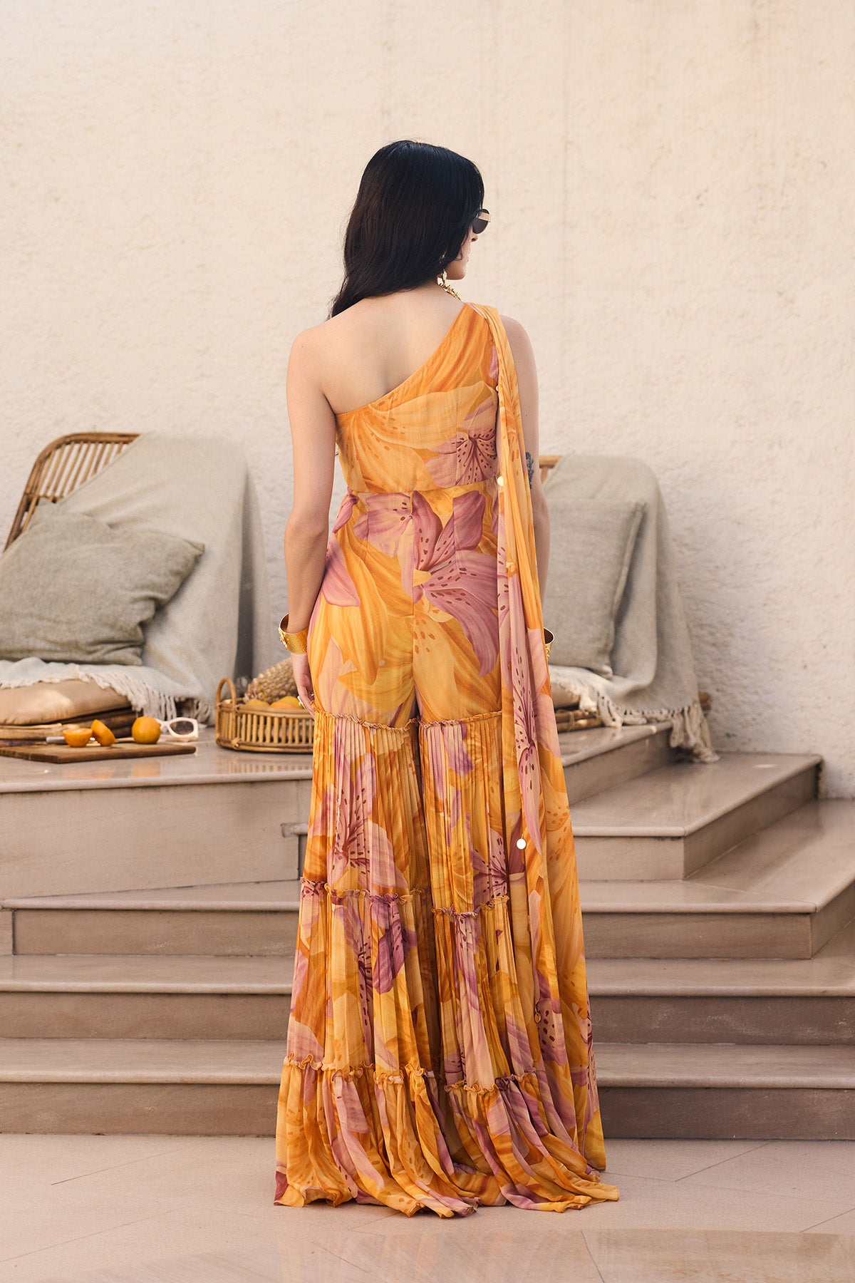 Sunlit Lily Printed Jumpsuit