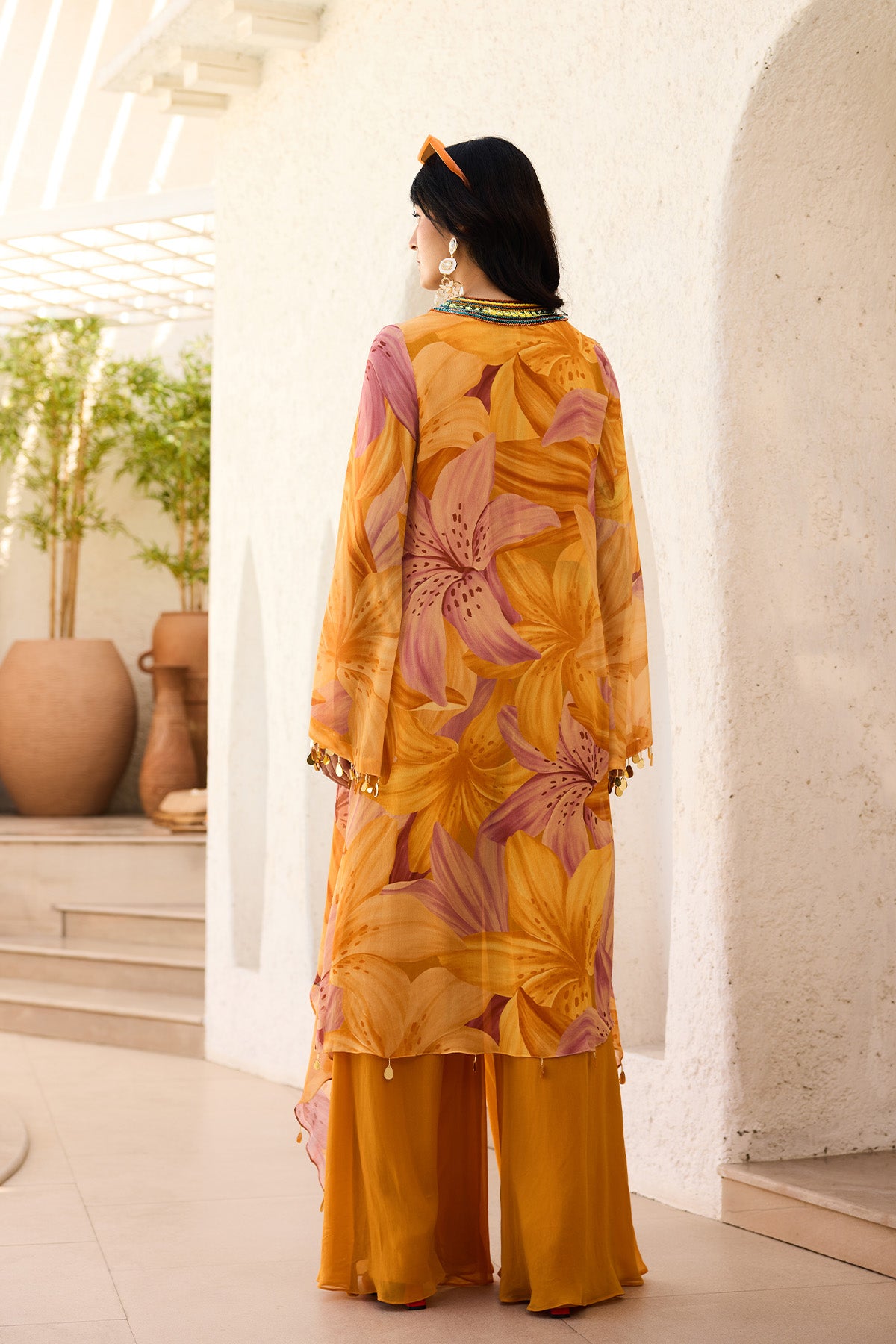 Sunlit Lily Printed Kurti Set