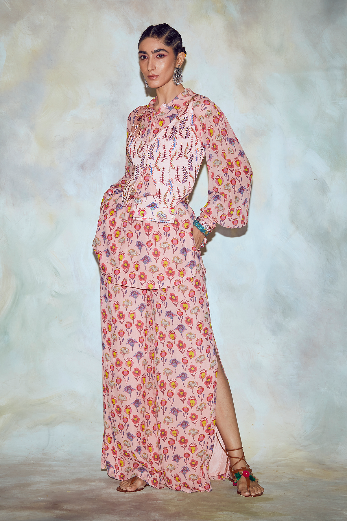 Blush Pink Pant Suit Set