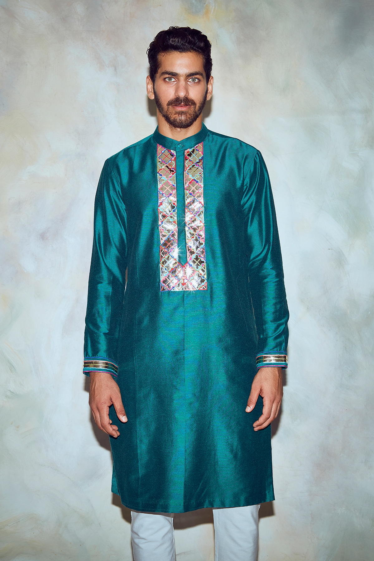 Dark Green Box Kurta