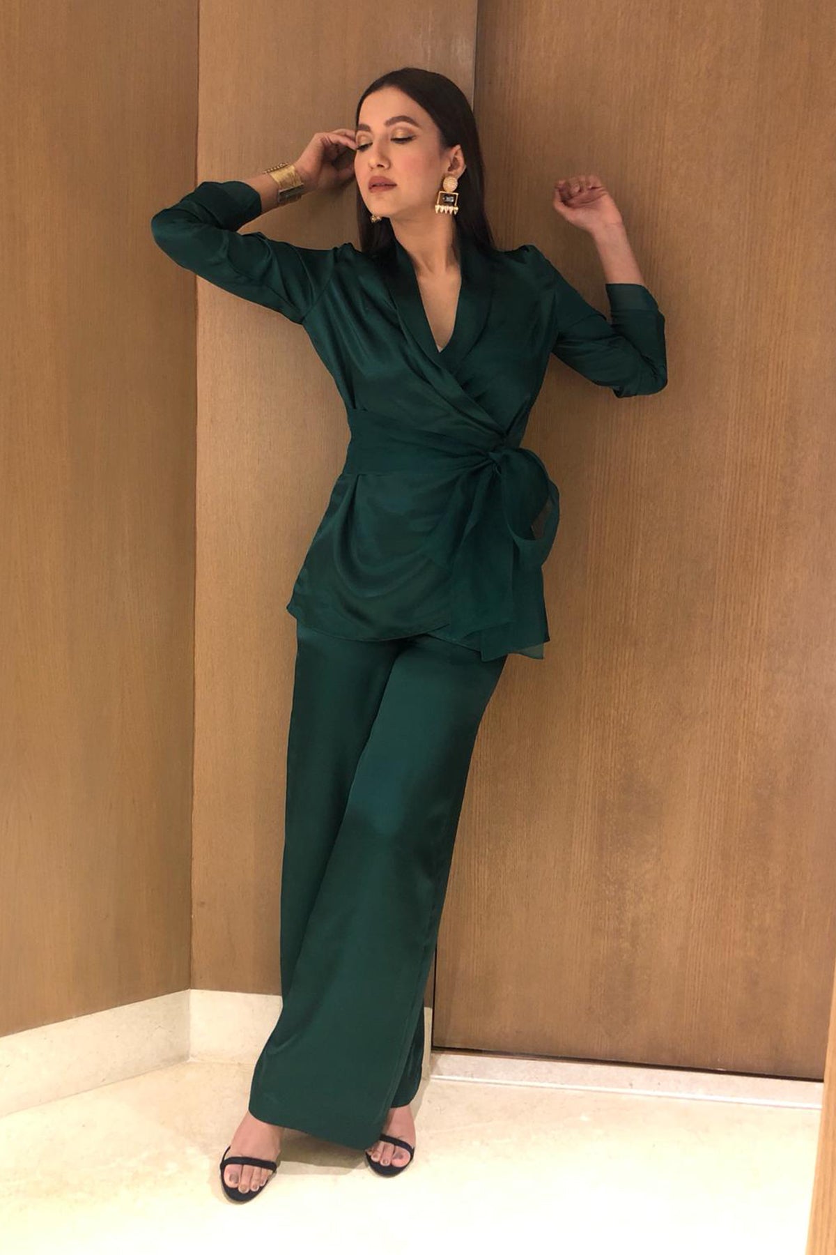 Gauhar Khan in Pyjama Style Suit