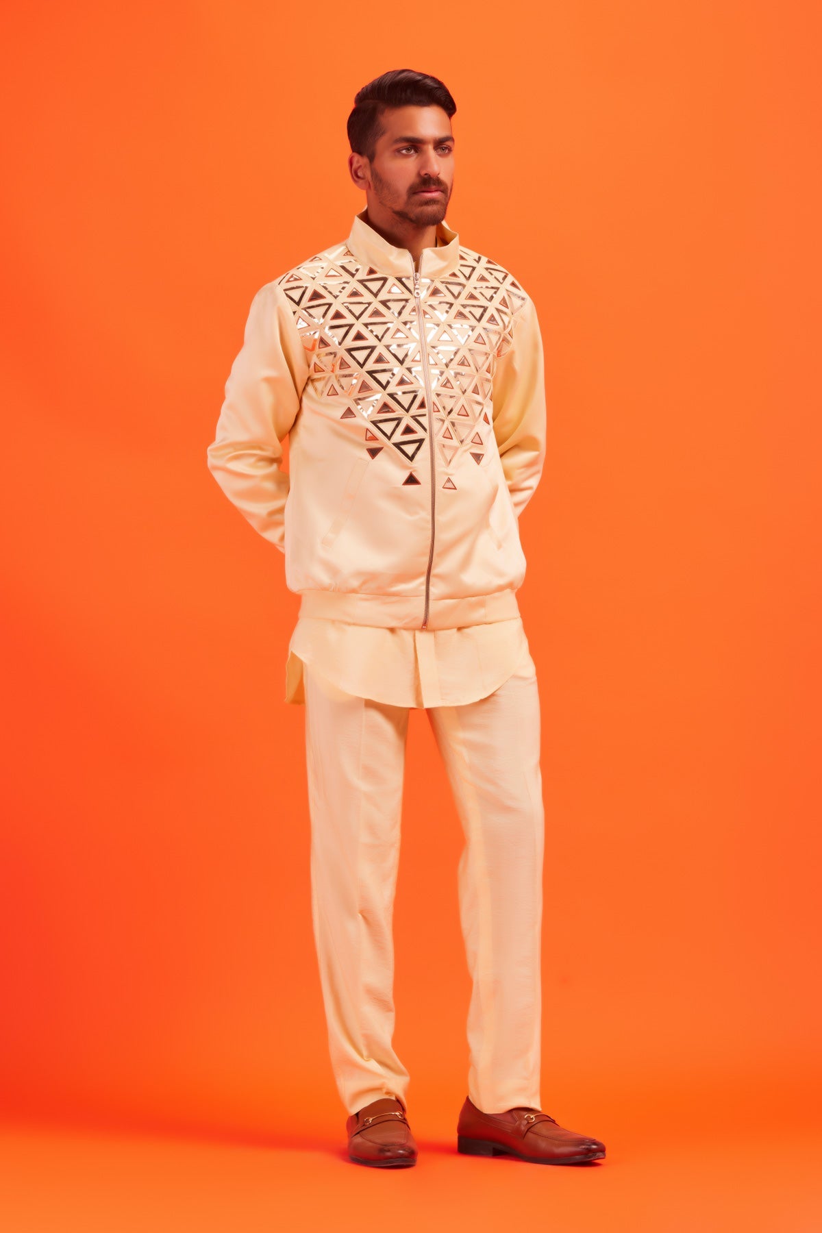 Pastel Yellow Kurta Shirt and Pastel Yellow Pants