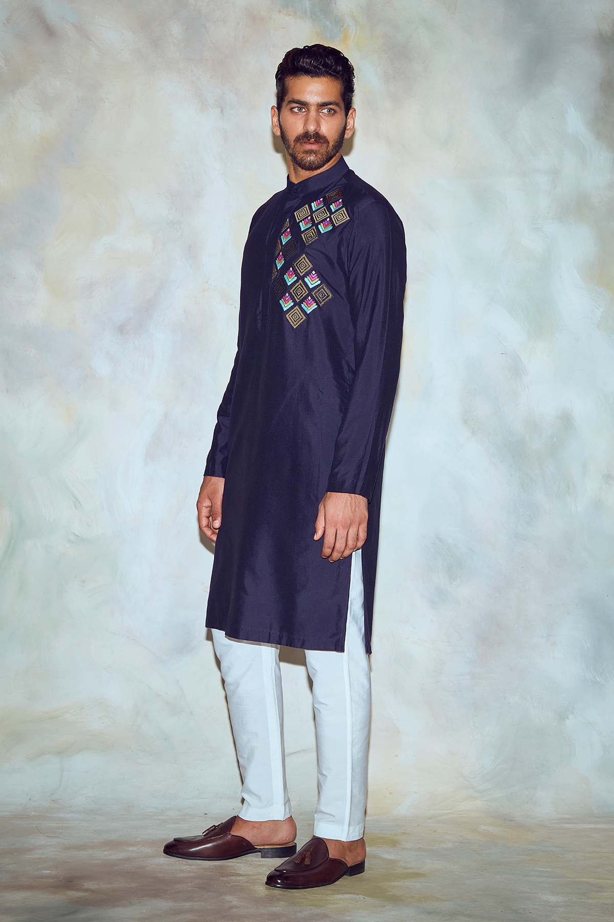 Dark Blue Kurta