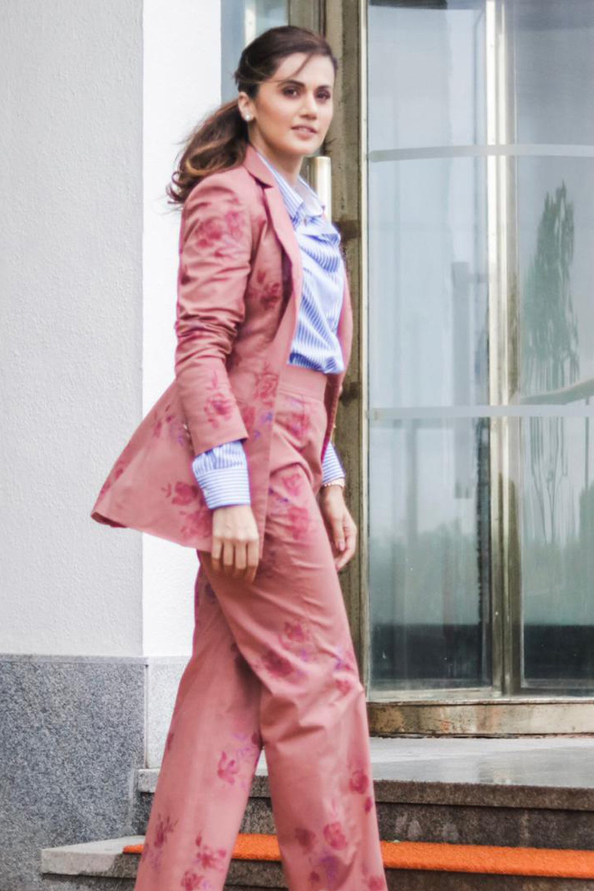 Taapsee Pannu in Hand Painted Suit