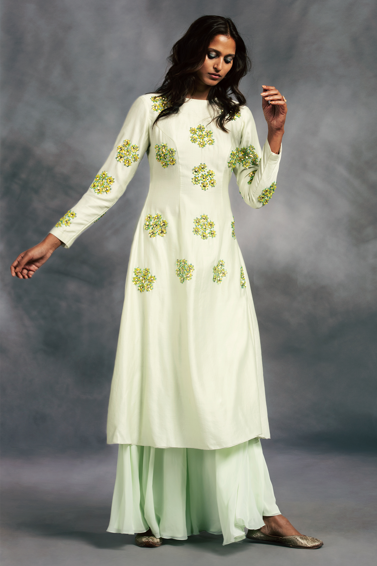 Sharara long 2025 kurti design