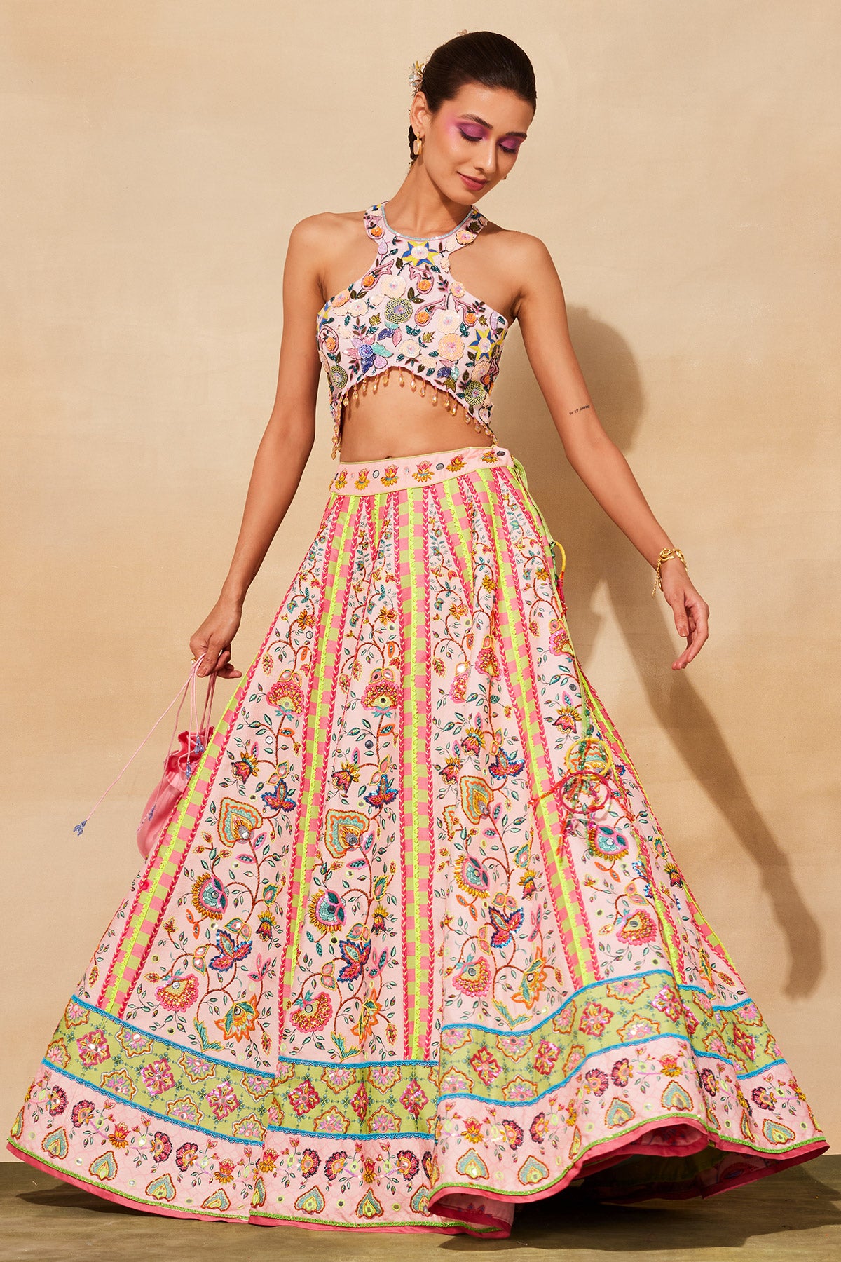 Cotton White Party Wear Printed Lehenga Choli at Rs 1200 in Surat | ID:  24176560455